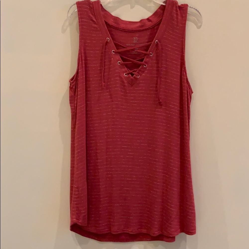 Lace-up NY&C Tank Top